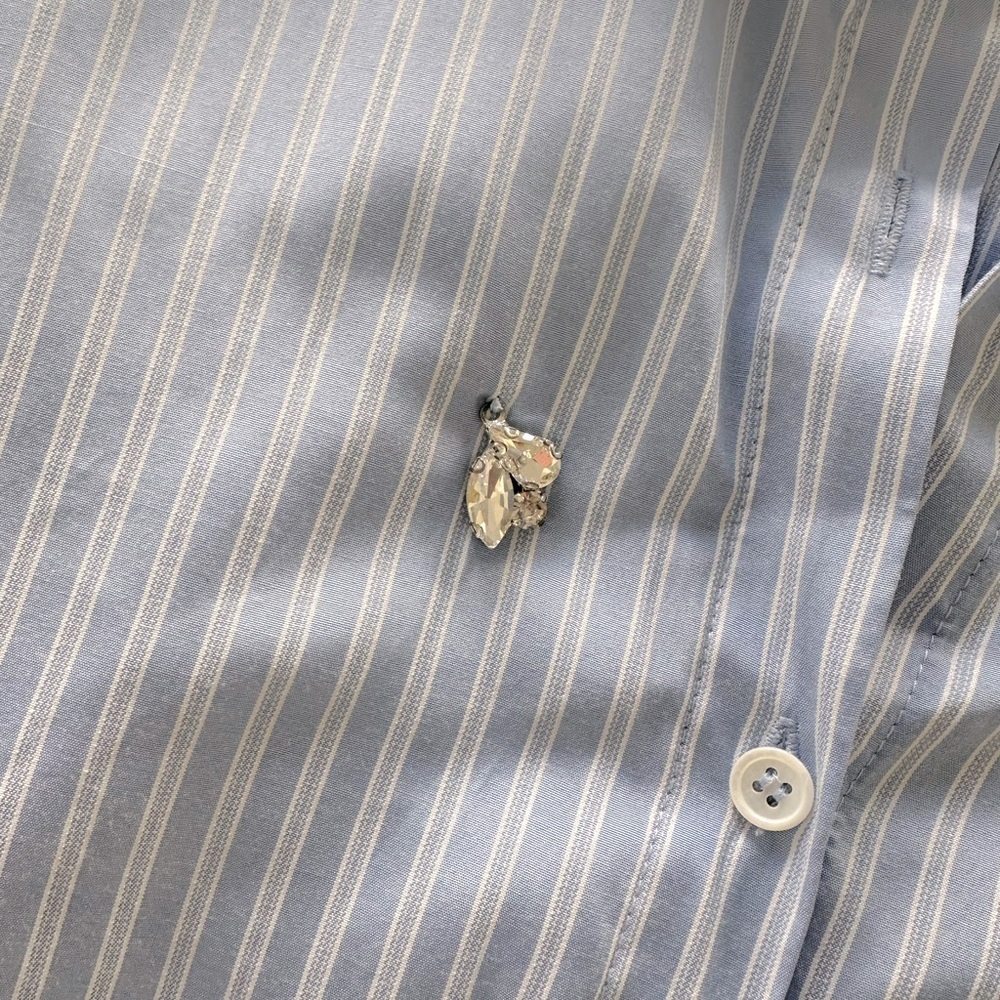 Striped Rhinestone Button Up Set - Picture 6 of 10